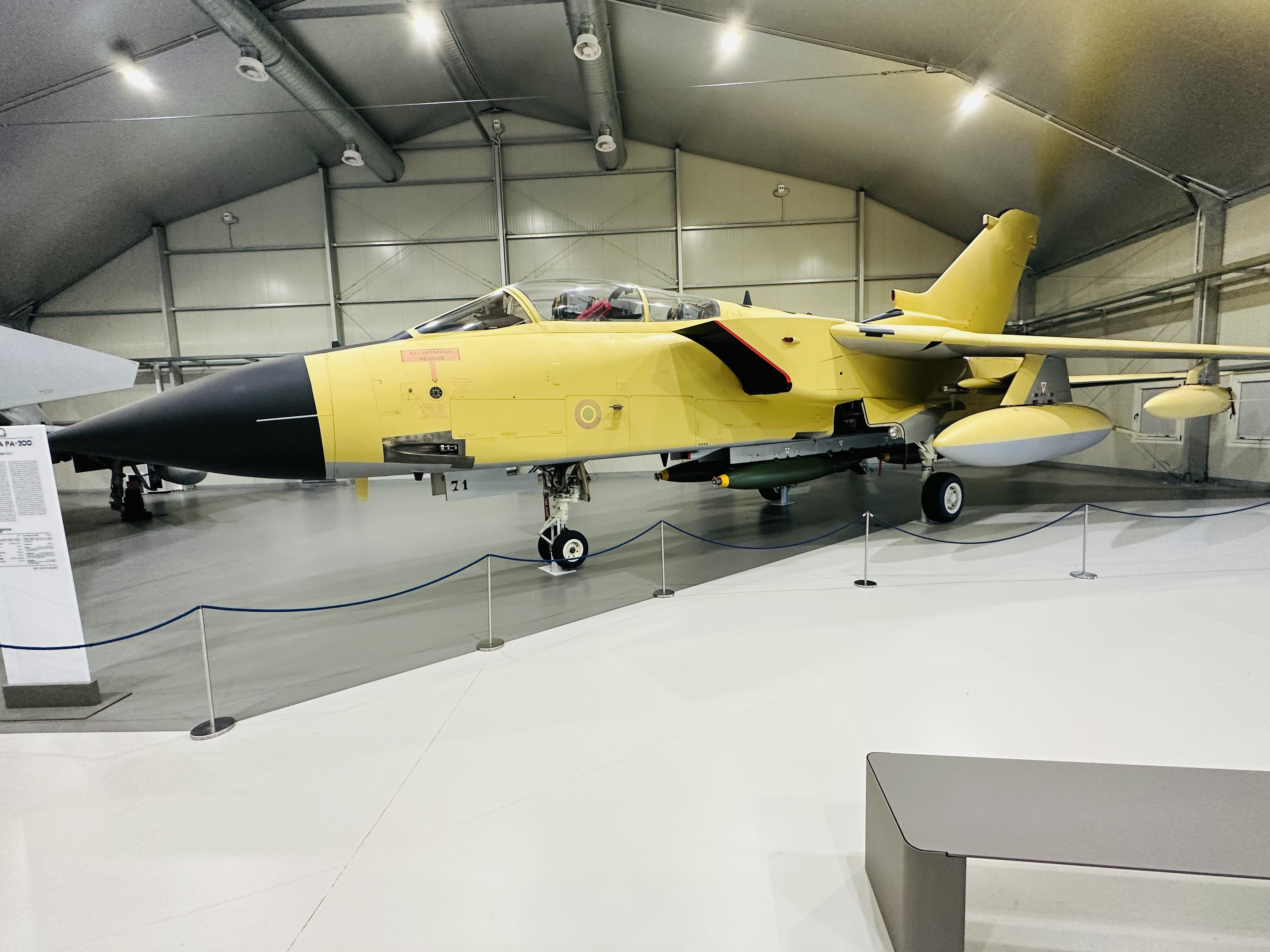 巨大な輸送機や飛行艇が並ぶHANGAR 100内部の展示空間